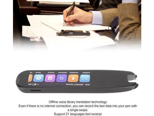 Alt view image 3 of 7 - Languages Translation Pen, Text to Speech Smart Scanner Translator Pen, Real Time 131 Languages Dictionary Pen for Travel siness Learning Meeting, 2.99in Touchscreen Reading Pen