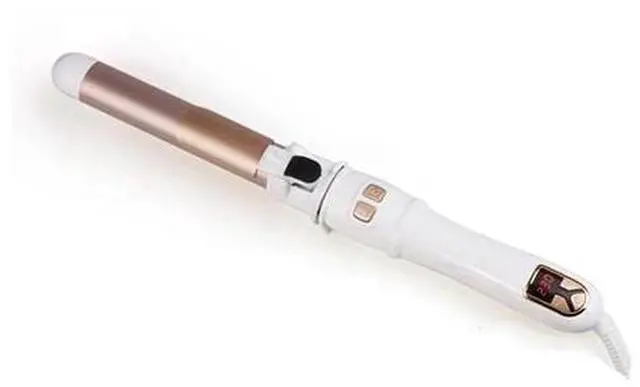 Main image of 2 in 1 Curling Iron Wand Hair Curler Auto Curling Iron Women's Hair Styling Hair Curler Wand Curling Iron White