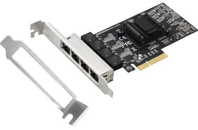 Alt view image 5 of 7 - Dual-Port PCIe X4 Gigabit Network Card 1000M PCI Express Ethernet Adapter with Intel 82576 Two Ports LAN NIC Card for Support PXE SR-IOV for Windows/Windows Server/Linux/Freebsd/DOS with Low Profile