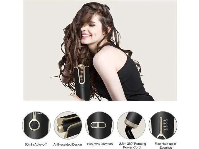 Alt view image 4 of 6 - Professional Automatic Hair Curler Rotating Ceramic Auto Curling Iron for Hair Styling UK