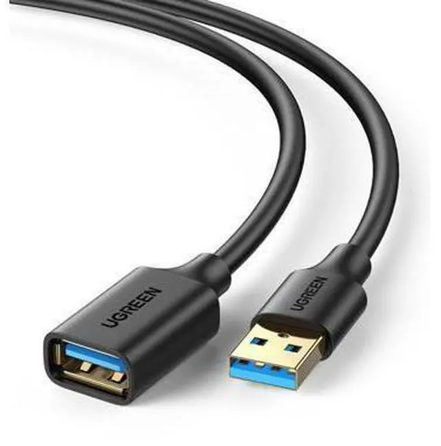 Main image of UGREEN USB Extender, USB 3.0 Extension Cable Male to Female USB Cable High-Speed Data Transfer Compatible with Webcam, Gamepad, USB Keyboard, Mouse, Flash Drive, Hard Drive, Oculus VR, Xbox 15 FT