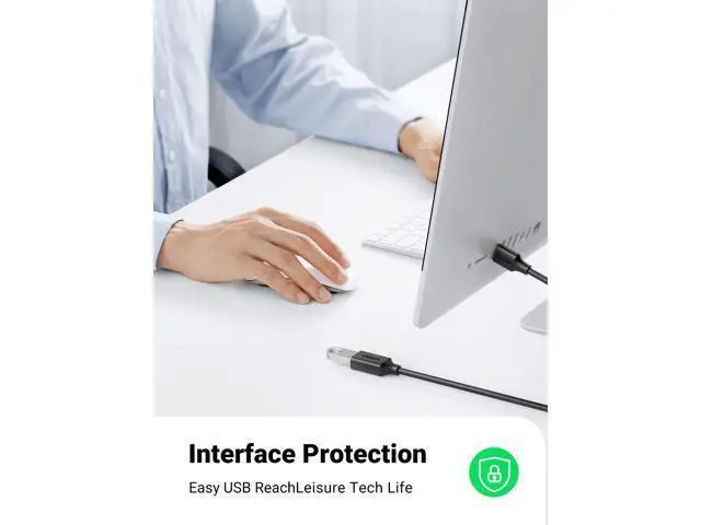 Alt view image 7 of 7 - UGREEN USB Extender, USB 3.0 Extension Cable Male to Female USB Cable High-Speed Data Transfer Compatible with Webcam, Gamepad, USB Keyboard, Mouse, Flash Drive, Hard Drive, Oculus VR, Xbox 15 FT