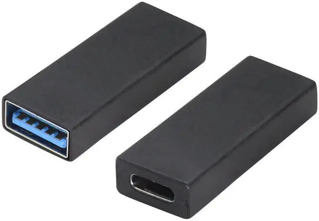 Main image of USB C to USB A Adapter USB 3.0 A Male to USB Type C Female Converter (One-Way Transmission and Charging) for USB Port PC,Laptops,Chargers and Type-C Port U-Disk,Smart Phone Etc(2 Pack-Black)