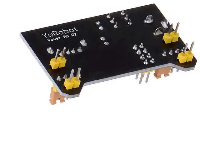 Alt view image 2 of 3 - 5pcs 3.3V 5V Power Supply Module for MB102 102 Prototype Breadboard DC 6.5-12V or USB Power Supply Module