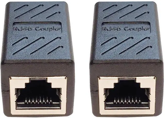 Alt view image 7 of 7 - RJ45 in-Line Coupler Adapter Female to Female Ethernet Cable Extender 8-Pin Modular Network Connector for Cat7 Cat6 Cat5e Cat5 Ethernet Cable 2pcs