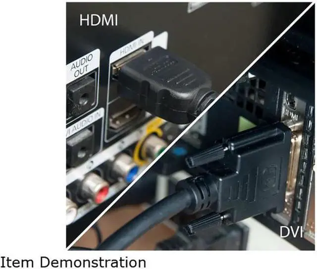 Alt view image 6 of 7 - DVI-1-HDMI 10 ft. Black DVI to HDMI Cable Male to Male 10 Feet