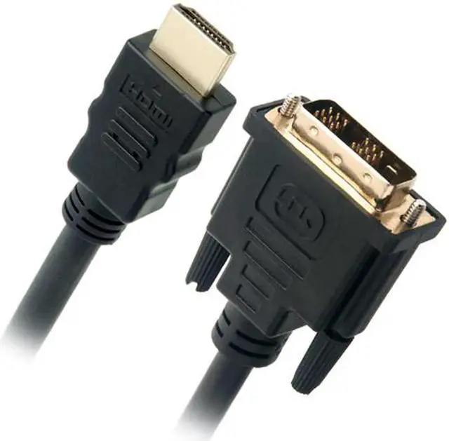 Main image of DVI-1-HDMI 10 ft. Black DVI to HDMI Cable Male to Male 10 Feet