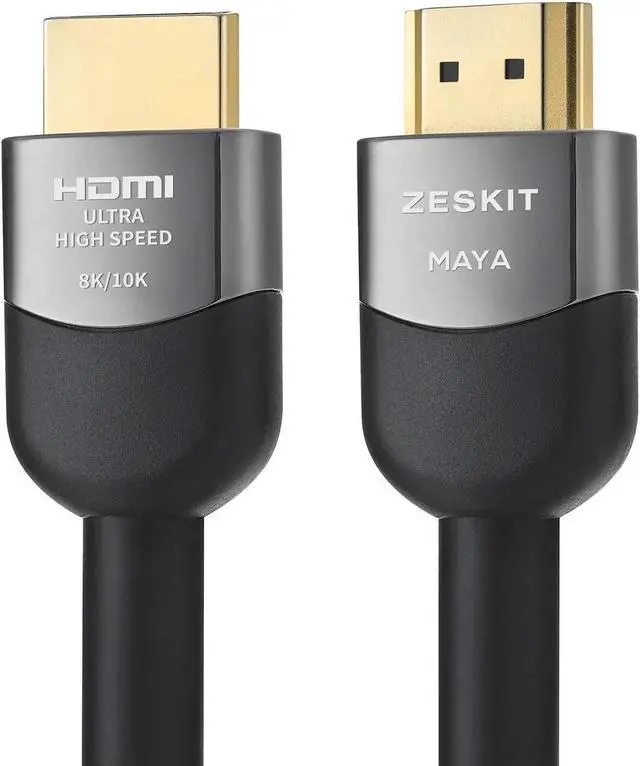 Alt view image 6 of 6 - Zeskit Certified 2.1 8K HDMI Cable 48Gbps 4K120Hz Compatible with Soundbar eARC HDR10 VRR Dolby Vision Atmos HDCP 2.2 2.3 PS5 Xbox Series X Apple TV Roku (Ultra High Speed, Maya CL3 In Wall Long 13ft)