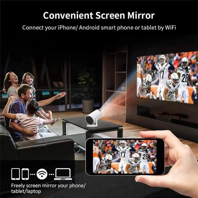 Alt view image 6 of 7 - Realm Portal Projector - Fake Window Projector with Built-In 30+ Window Scenes, Hundreds of Fantasy Ambience Scenes, Projector with Wifi and Bluetooth, Auto Keystone, Deeper Reading Immersion (White)