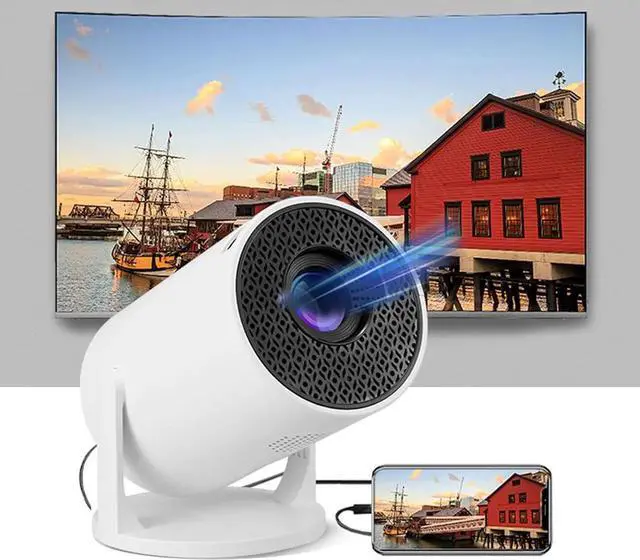 Main image of Mini Portable Projector, 1080P Full HD Portable Projector, 180°Rotatable Outdoor Home Projector, Small Home Theater Projector Compatible with Smartphone TV Stick Laptop