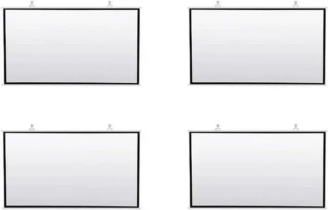 Alt view image 3 of 3 - Portable Projector Screen for Home Theater Outdoor HD White Foldable Anti-Crease (100Inch)-Y47A