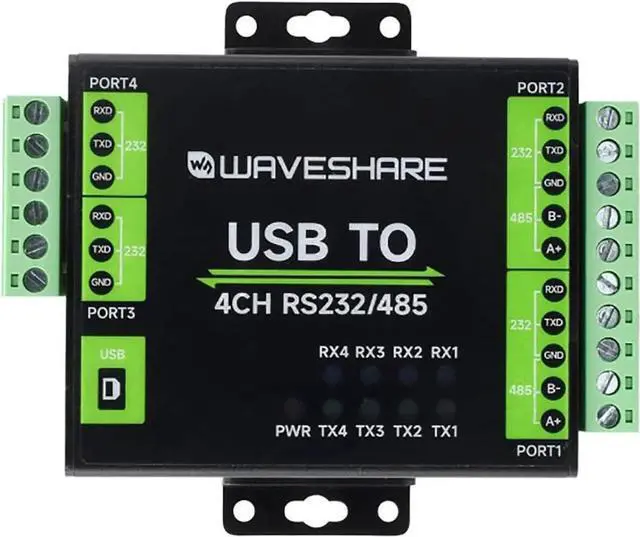 Alt view image 4 of 7 - Industrial Isolated USB to RS232/485 Converter Original FT4232HL Supports USB to USB to 4-Ch RS232, USB to 2-Ch RS232, USB to 2-Ch RS232/485