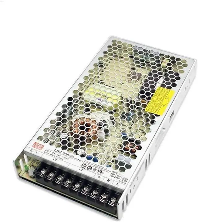 Main image of Mean Well LRS 200W Switching Power Supply AC/DC Single Output LRS-200-5 5V 40A Power Supply Driver Transformer for 3D Printer, Computer Project, LED Strip Light, CCTV, etc
