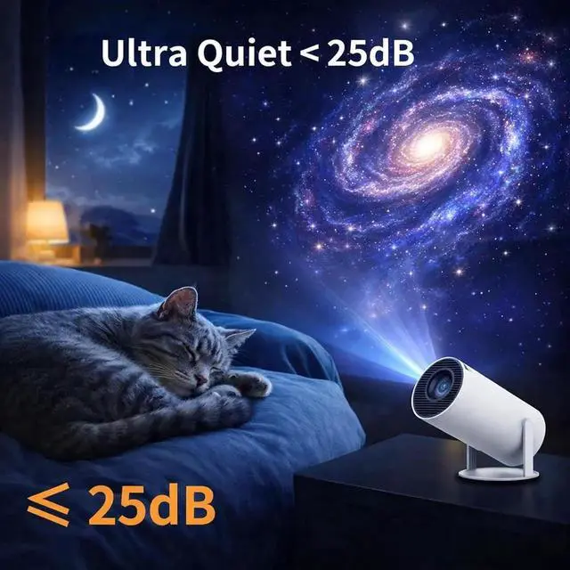 Alt view image 4 of 7 - Realm Portal Projector - Fake Window Projector with Built-In 30+ Window Scenes, Hundreds of Fantasy Ambience Scenes, Projector with Wifi and Bluetooth, Auto Keystone, Deeper Reading Immersion