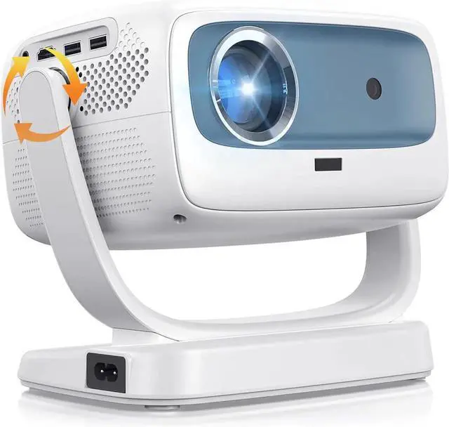 Main image of 4K Projector, Auto Focus with Built-in Stand, 5000 Lumens, WiFi Bluetooth, 40-150 inch Display, Android System