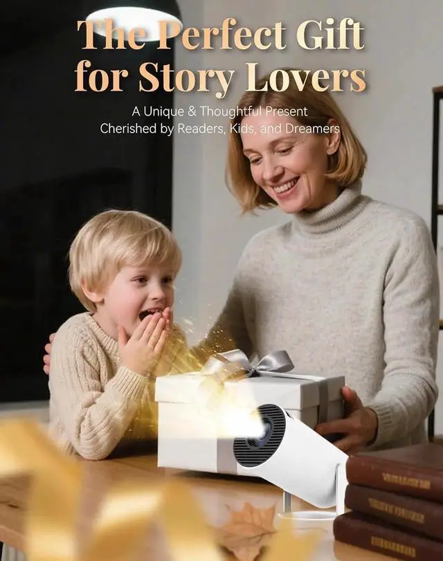 Alt view image 5 of 7 - Window Scene Projector, 4k Book Projector for Reading, Window Projector Scenes with Wifi and Bluetooth, Low Latency & 210° Rotation, ±15°auto Keystone Ambience Fantasy Window Projector