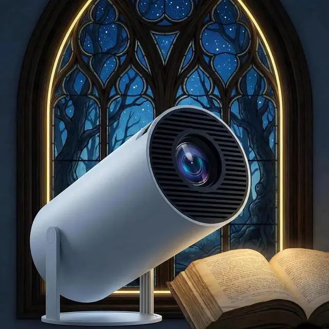 Main image of Window Scene Projector, 4k Book Projector for Reading, Window Projector Scenes with Wifi and Bluetooth, Low Latency & 210° Rotation, ±15°auto Keystone Ambience Fantasy Window Projector