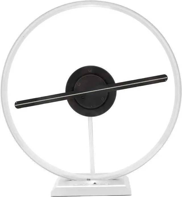 Alt view image 2 of 7 - 3D Hologram Fan, 26cm 3D Hologram Projector Advertising Display, Holographic Video Projector for Store Signs, Bar, Party, Christmas (US Plug)