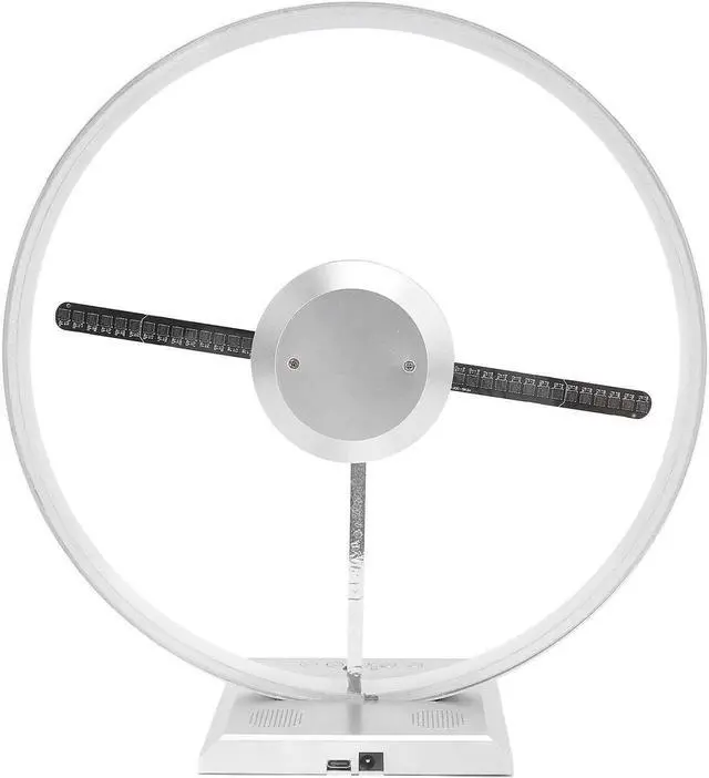 Alt view image 4 of 7 - 3D Hologram Fan, 26cm 3D Hologram Projector Advertising Display, Holographic Video Projector for Store Signs, Bar, Party, Christmas (US Plug)