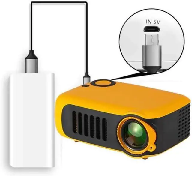 Alt view image 4 of 4 - projectors Mini Portable LED Projector A2000 - 1080P Support Micro HD Projector for Kids, Outdoor Use