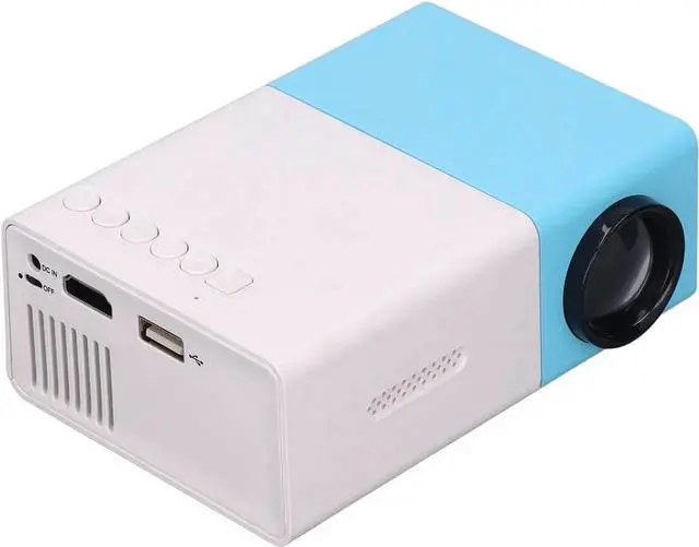 Alt view image 3 of 7 - Mini Projector 1080P HD Inbuilt Speaker Mini Size Diffuse Reflection Imaging Portable Projector for Game Movie 100240V (US)