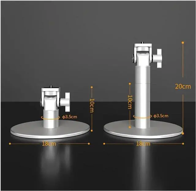 Alt view image 5 of 5 - Projector Accessories Adjustable Stand Portable Projector Stand Includes Aluminum Alloy Universal Mount for Home Office(10x18x18cm)