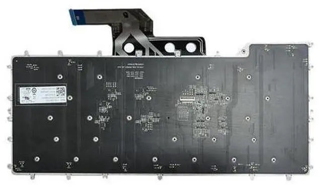 Alt view image 3 of 5 - replacement keyboard for Alienware M15 R2 R3 R4 0Y00RH US White color Backlit RGB Per Key for Dell