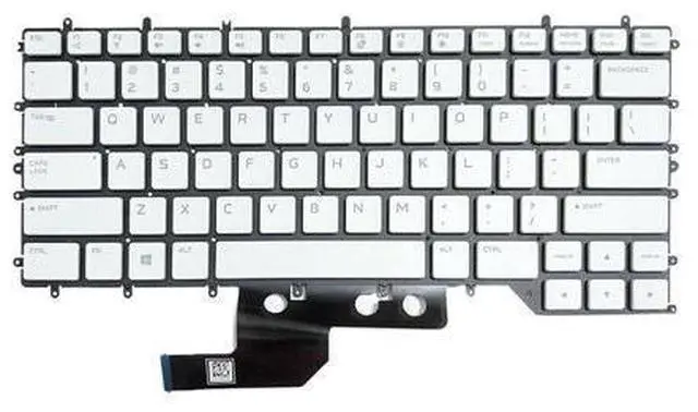 Alt view image 2 of 5 - replacement keyboard for Alienware M15 R2 R3 R4 0Y00RH US White color Backlit RGB Per Key for Dell