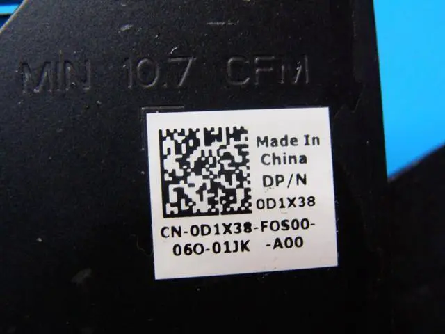 Alt view image 3 of 5 - Cpu cooling fan for Dell Alienware M15 R3 15.6 inches s with Heatsink H0YNP D1X38 TG9V0