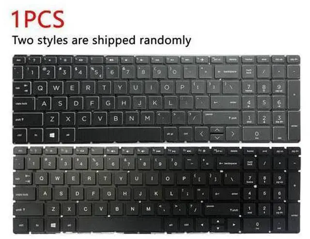 Main image of replacement keyboard for HP 15-dk0096wm 15-dk0068wm 15-dk0056wm US with Backlit Black