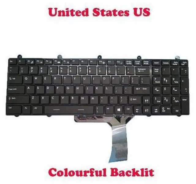 Main image of NO Backlit Keyboard For MSI GX60 GX70 3BE 3CC WT60 2OJ 2OK WT70 2OL Z70 English
