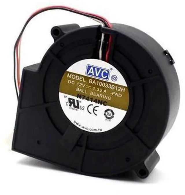 Alt view image 5 of 6 - AVC 9733 DC 12V 1.32A BA10033B12H 3 wire turbine cooling fan blower 10 pcs\/lot
