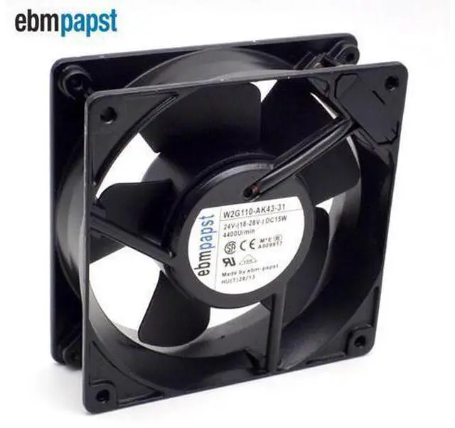 Main image of W2G110-AK43-31 12038 24V 15W all- metal double ball bearing cooling 120*120*38mm 50 pcs/lot