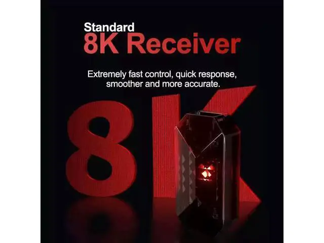 Alt view image 5 of 7 - VGN VXE MAD R MAJOR Wireless E-sports Mouse, 42g Superlight, 8000Hz Polling Rate, Nordic 52840 Flagship Chip, Ultra-Low Latency Gaming Mouse White Dragonfly R1 SE Long Battery Life