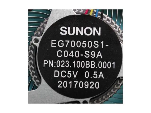 Alt view image 3 of 5 - NEW ORIGINAL HEATSINK WITH FAN FOR SUNON EG70050S1-C040-S9A EG70050S1-C030-S9A LAPTOP FAN COOLER RADIATOR THERMAL MODULE