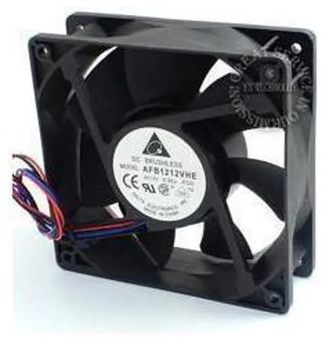 Alt view image 2 of 6 - Delta AFB1212VHE -F00 signal 120mm 12cm DC 12V 0.90A 3-pin server inverter axial blower cooler cooling fan