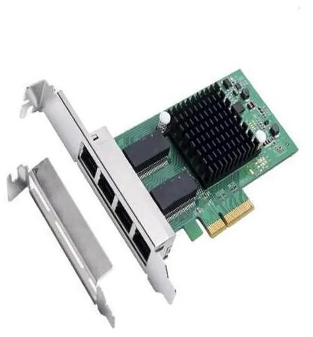 Main image of PCI-Express X4 4 Port Gigabit Ethernet Controller Card I350-AM4 Chipset Support low profile bracket PCIE to 10/100/1000Mbp