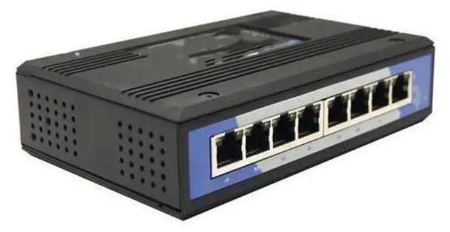 Main image of UT-6408 8 port industrial grade non-managed Ethernet switch 10/100Mbps auto negotiation full duplex half duplex Auto MDI/MDI-X