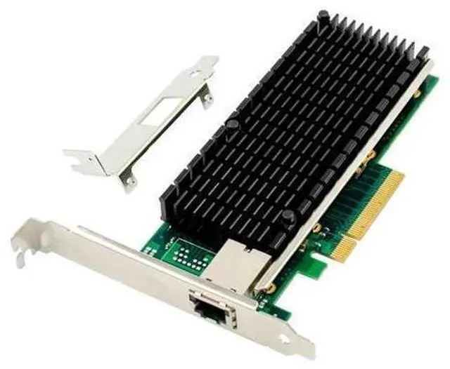Main image of PCIe X8 to Single port 10GbE RJ45 Server NIC Network Card PCIE 10 Gigabit Ethernet server card X540 chipset 10000M 1000M LAN