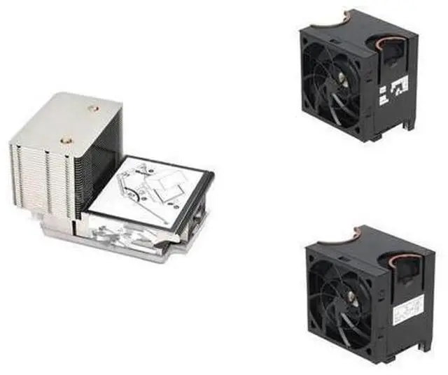 Main image of X3650 M5 X3650M5 V4 server heat sink heatsink 00KA517 00KC718 and 2 Cooling fan 00YE423 00MV921 00KC677 Cooler Fan
