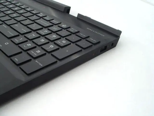 Alt view image 3 of 5 - for Omen 15-DC 15T-DC Palmrest Backlit US Keyboard Touchpad L30195-001