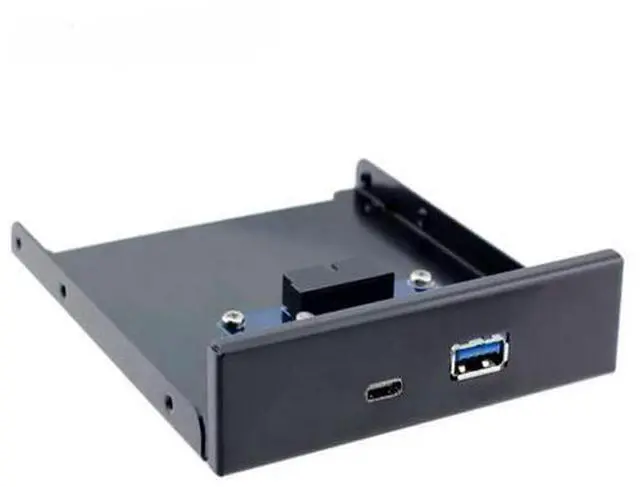 Main image of USB 3.0 Type-A USB 3.1 Type-C USB-C Dual Port to Motherboard 20Pin Front Panel 3.5" Floppy Bay