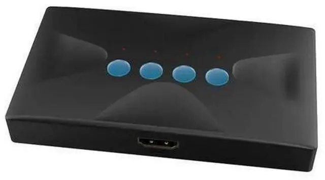 Main image of 4 Ports KVM Switch USB 4 In 1Out HDMI HD display multi-computer host monitoring mouse keyboard sharing devices MT-HK04