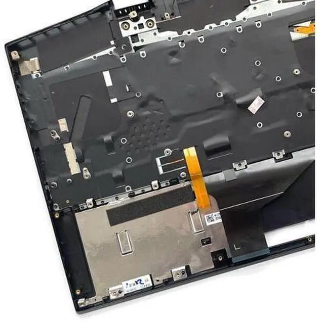 Alt view image 2 of 5 - Top Case For HP Omen 15-DH Laptop Palmrest No TouchPad US Keyboard White Backlit AM2JZ000430