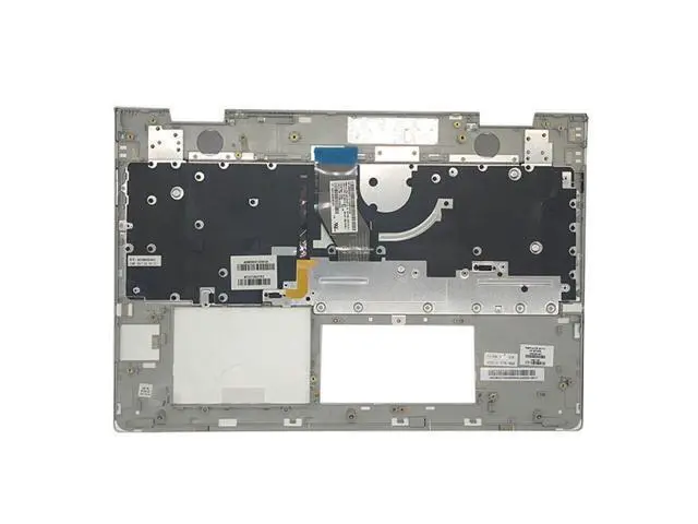 Alt view image 4 of 4 - For Envy X360 15-BP Backlit Palmrest Cover Top Keyboard Silver 934640-001