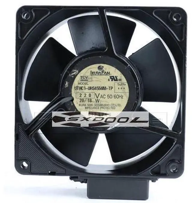 Main image of Genuine IKURA FAN UTHC1-UHS4556M-TP US4556W UHS4556 12CM 220V all-metal high temperature cooling fan with sensor