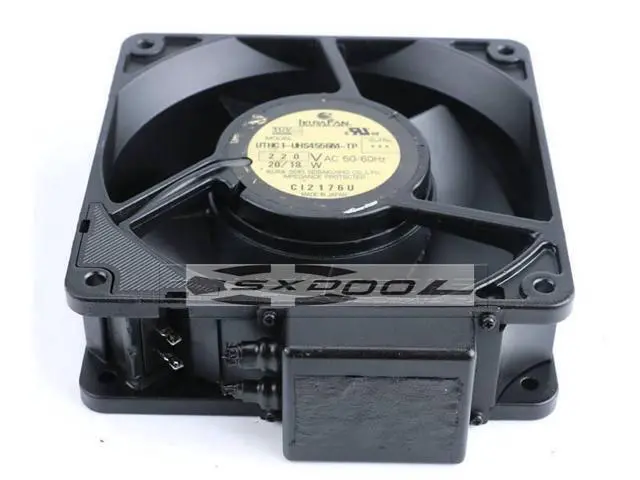 Alt view image 3 of 7 - Genuine IKURA FAN UTHC1-UHS4556M-TP US4556W UHS4556 12CM 220V all-metal high temperature cooling fan with sensor