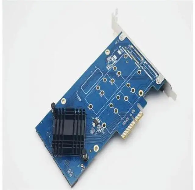 Main image of Quad SATA 3.0 Port PCI-e RAID Card HyperDuo 4 Ports SATA 6Gbps 3.0 SSD HDD PCI Express card Built RAID0 Expanding heat sink