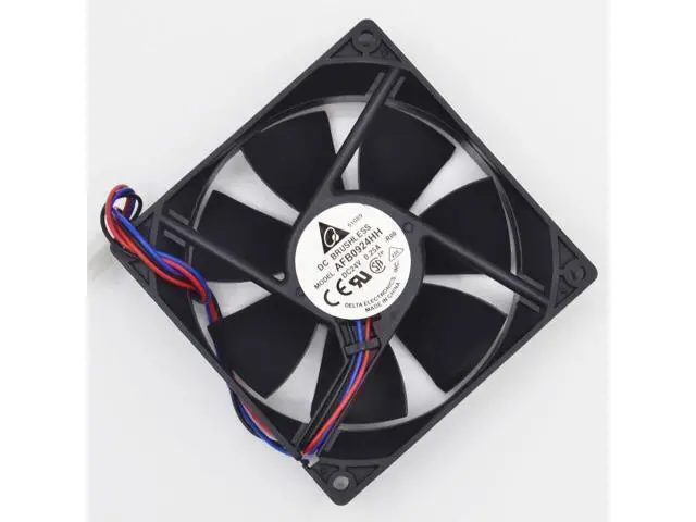 Alt view image 5 of 6 - New and Original AFB0924HH 92*92*25mm 24V 0.25A converter cooling fan for Delta