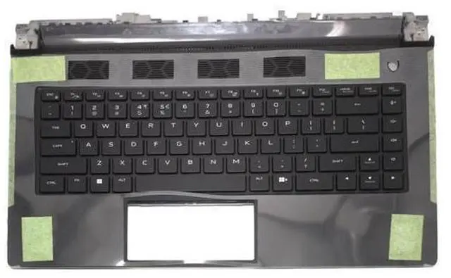 Main image of 00P3H1 0P3H1 Palmrest Upper Case US RGB Keyboard for Alienware M15 R5 R6
